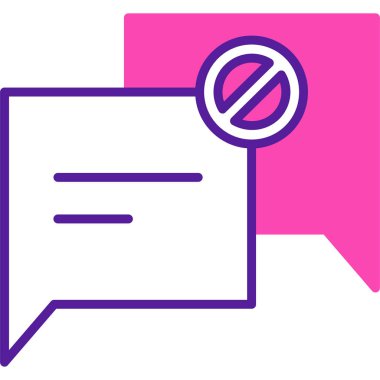 Konuşma baloncukları simgesi, vektör illüstrasyon tasarımı