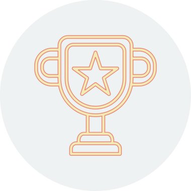 kupa ikonu vektör illüstrasyonu