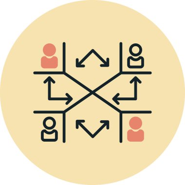 İş ve finans simgesinin vektör illüstrasyonu