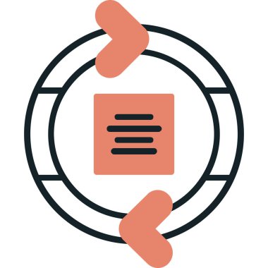 Modern simgenin vektör illüstrasyonu