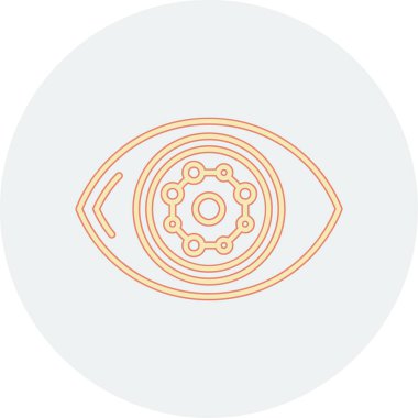 Göz simgesi vektör illüstrasyonu