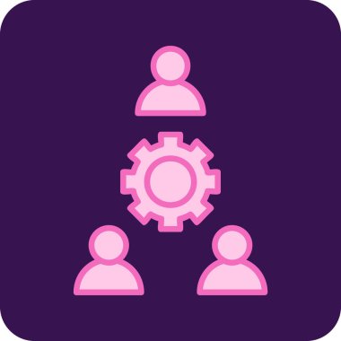 vektör takım çalışması simgesi, vektör illüstrasyonu