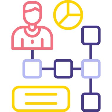 ağ paylaşımı modern simge vektörü, vektör illüstrasyonu