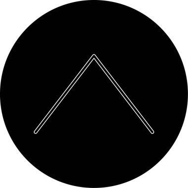 Benzersiz ok simgesi çizgi tasarımı