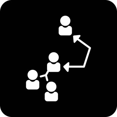 hiyerarşi web simgesi, vektör çizim