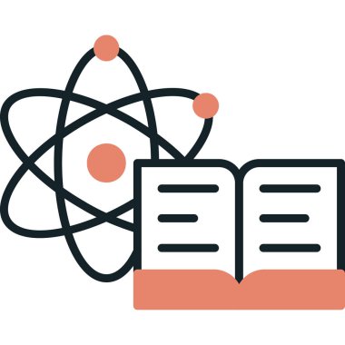 atom. Web simgesi basit illüstrasyon
