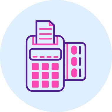 hesap makinesi simgesi vektör illüstrasyonu