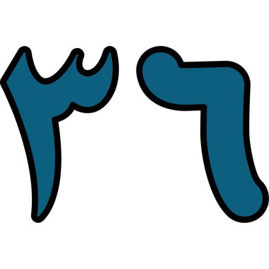 Mavi boğanın el çizimi karikatürü.