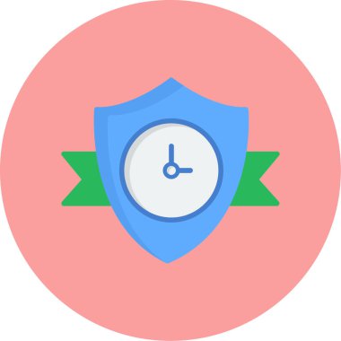 Uzun Süren Web simgesi, vektör illüstrasyonu