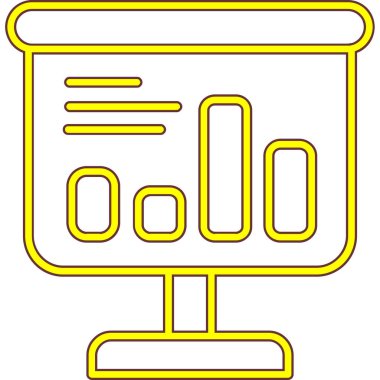 Ekran simgesi vektör illüstrasyonunu izle