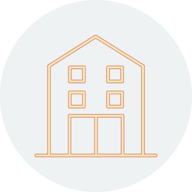 ev simgesi vektör illüstrasyonu