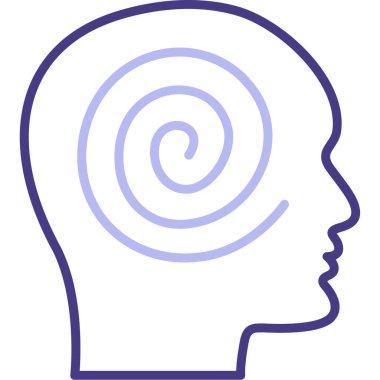 insan zihin vektör illüstrasyon tasarımına sahip baş