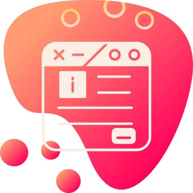 Basit grafik simgesi vektör illüstrasyonu