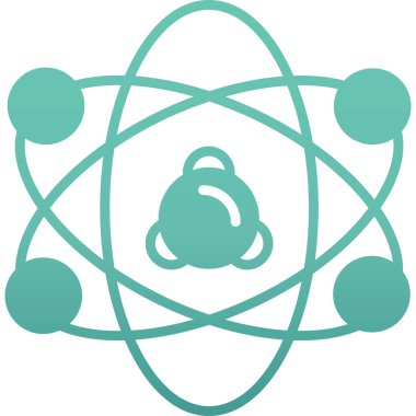 atom simgesi vektör illüstrasyon tasarımı