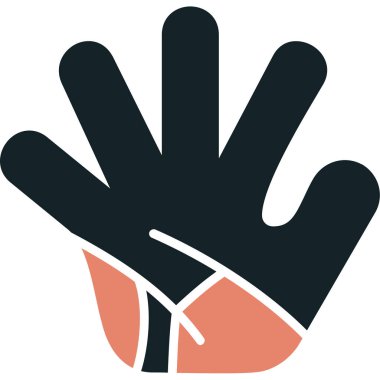 Tıbbi eldivenli eller.