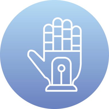 Mavi bir simgenin vektör illüstrasyonu