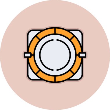 Lifebuoy simgesi, çizgi film tarzı