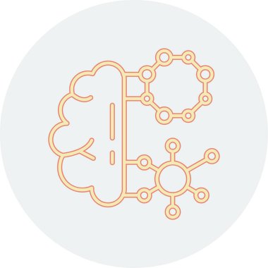 Vektör Beyin simgesi illüstrasyonu