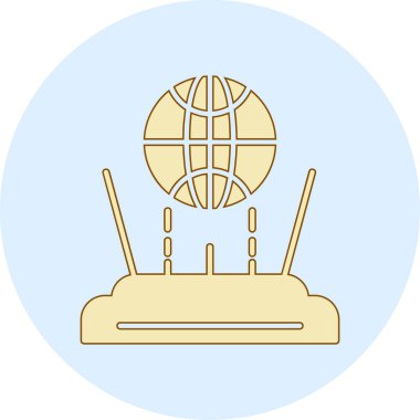 uydu simgesi vektör illüstrasyonu