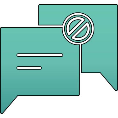 Sohbet simgesi, vektör çizimi