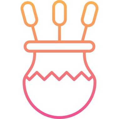 Tencere simgesinin vektör illüstrasyonu