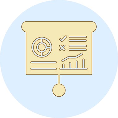 belge simgesi vektör illüstrasyonu