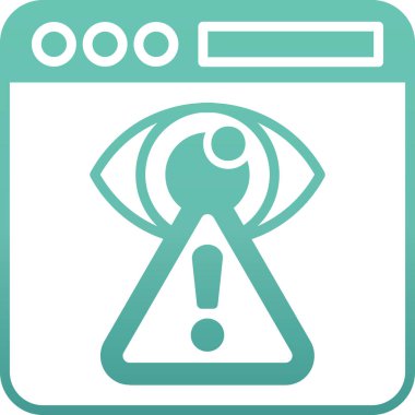 Göz. Web simgesi basit illüstrasyon