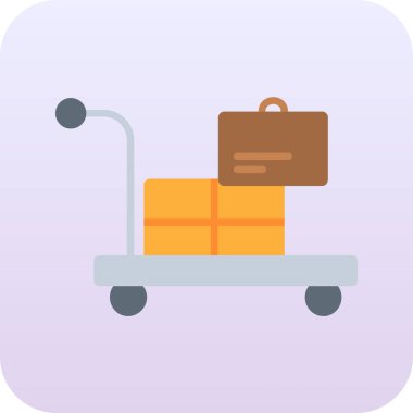 dağıtım düz simgesi, vektör, illüstrasyon