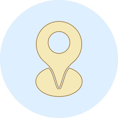 PIN simgesi. vektör çizim