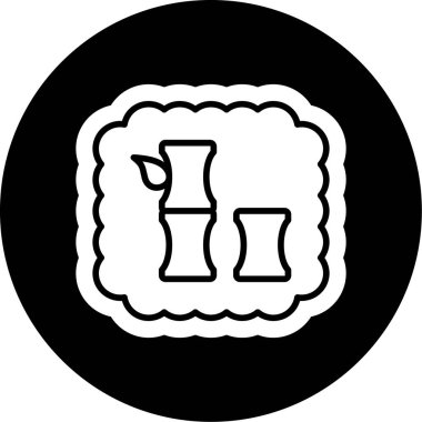 Benzersiz matara vektör simgesi