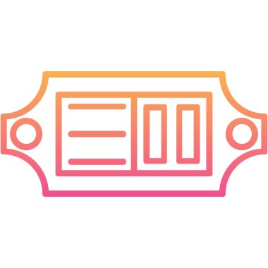 kapı simgesi, modern vektör resimleme tasarımı