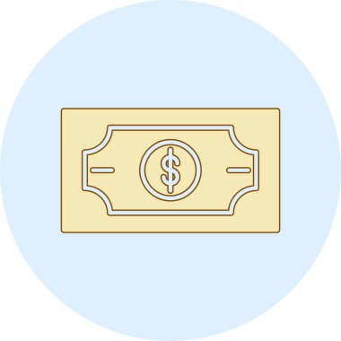 Dolar Simgesi Moda Biçiminde İzole Arkaplan