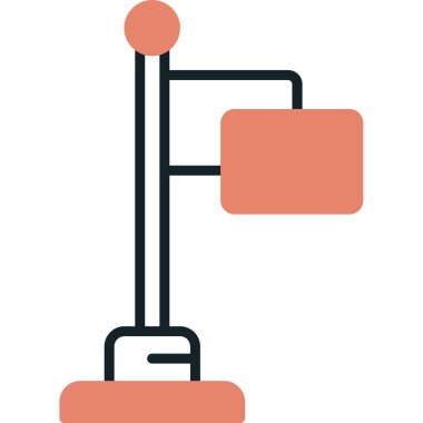 Bayrak. Web simgesi basit illüstrasyon