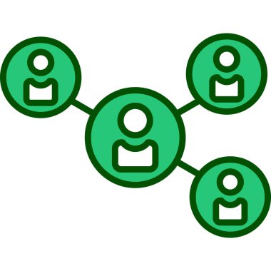 ağ paylaşım simgesi çizimi