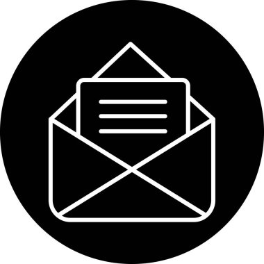 zarf simgesi vektör illüstrasyonu