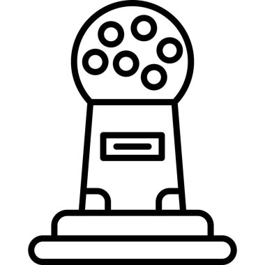 Oyun joystick simgesi ana hatlı vektör. oyun joystick