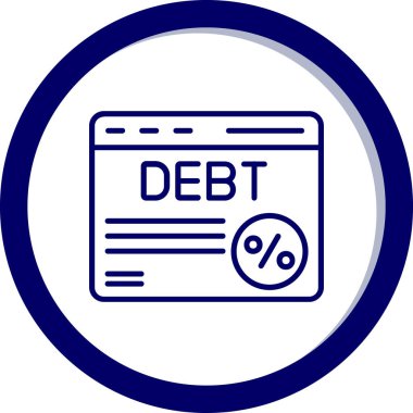 Metin borcu olan mavi daire pankartı