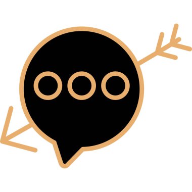 Balon. Web simgesi basit illüstrasyon