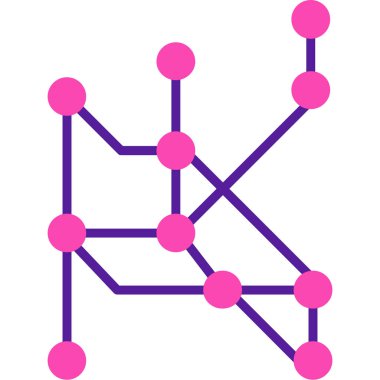 şebeke. Web simgesi basit illüstrasyon