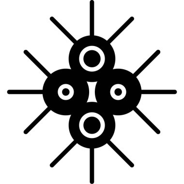 Güneş. Web simgesi basit illüstrasyon