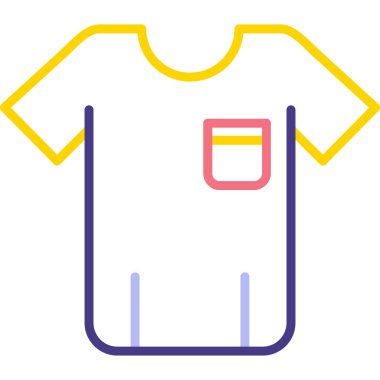 t-shirt web simgesi basit illüstrasyon