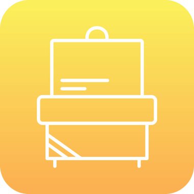 bavul simgesi soyut arkaplanda izole edildi