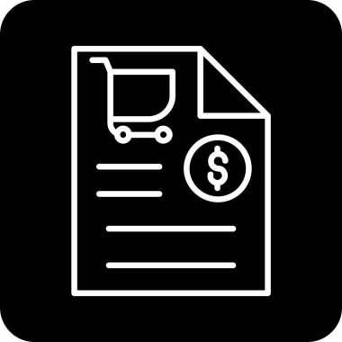 Belge simgesinin vektör illüstrasyonu