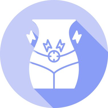 kadın iç çamaşırı web simgesi basit illüstrasyon