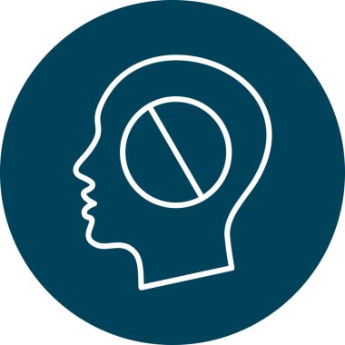 Hiçbir insan simgesinin vektör illüstrasyonu