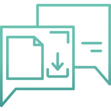 konuşma kabarcığı vektör çizimi