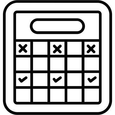 hesap makinesi simgesi vektör illüstrasyonu