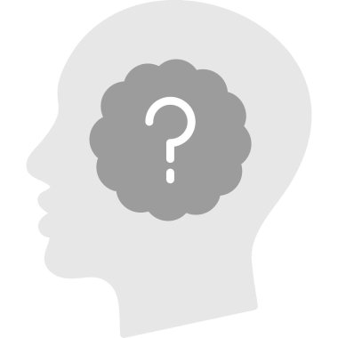 Beyin ile soru işareti.