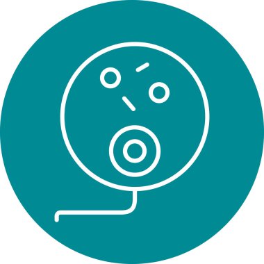 Bir bebek simgesinin vektör illüstrasyonu