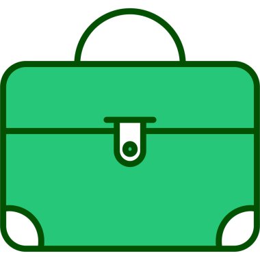 çanta dosya simgesi, basit vektör illüstrasyonu